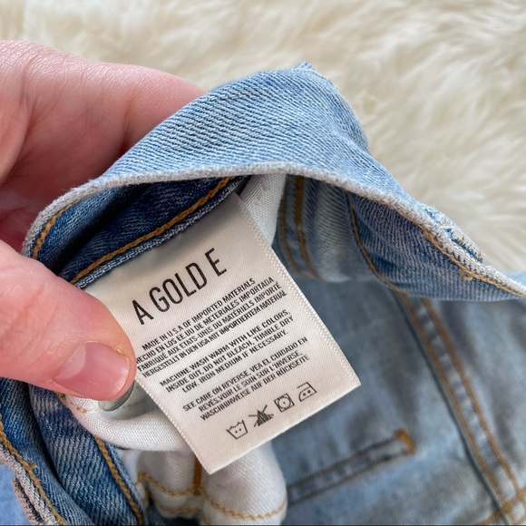 AGOLDE blade in busted jeans sz.32 light wash - Picture 3 of 6
